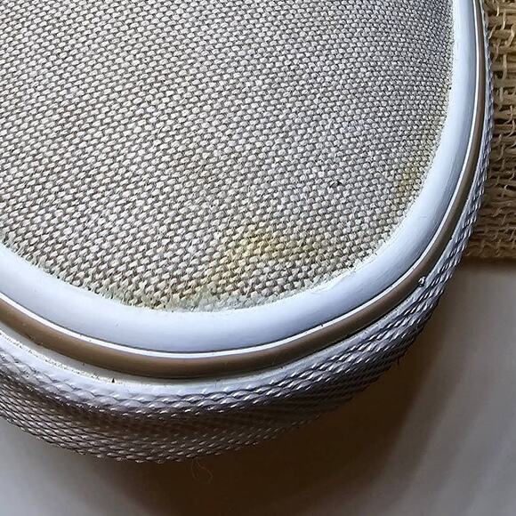 Vans Women's Light Gray Canvas Athletic Shoes - Picture 7 of 8